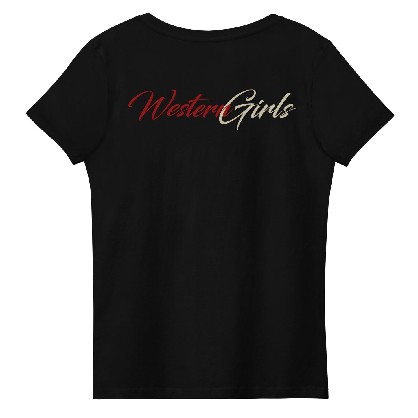 Westerngirls Enganliegendes Öko-T-Shirt für Damen Flag